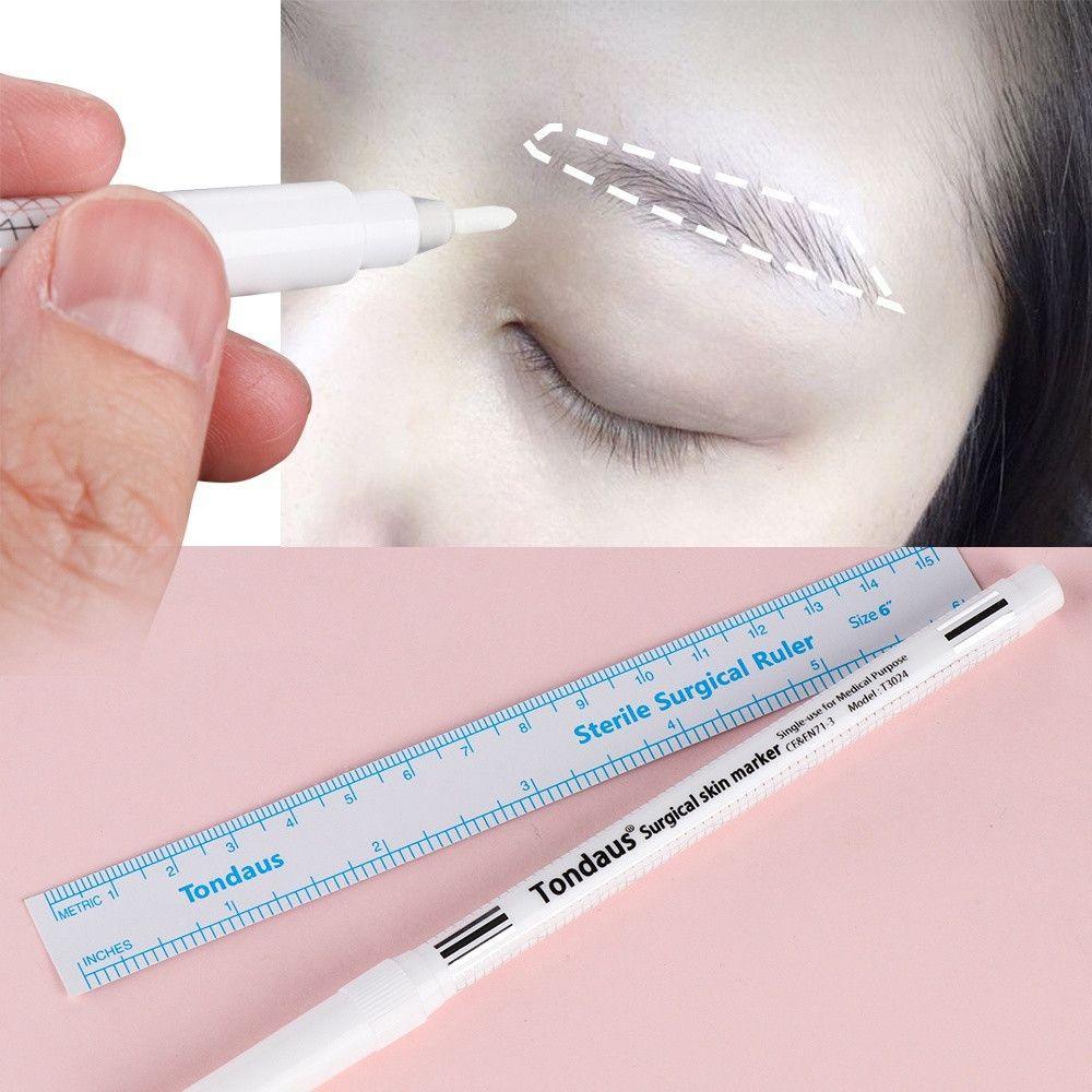 Bút Đánh Dấu Hình Xăm Lông Mày Màu Trắng