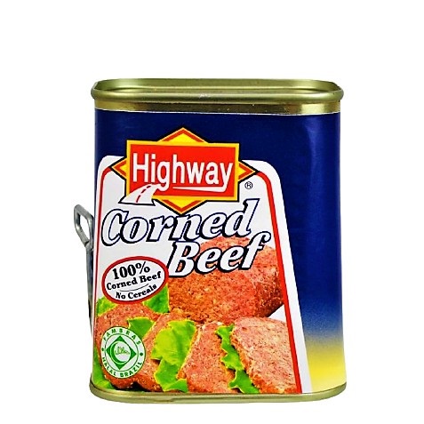 Thịt Bắp Bò Hầm Đóng Hộp Highway Corned Beef, Hộp 340g