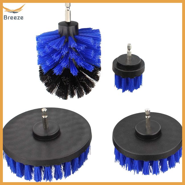 breeze 4pcs Car  Drill  Brush Set Attachment Kit All Purpose Cleaning Set Cleaning Accessories