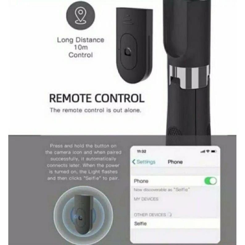 [SIÊU TIỆN LỢI] Gậy Chụp Ảnh Tự Sướng 3 Chân Đa Năng Q07 Kèm Remote Bluetooth Siêu Tiện Lợi