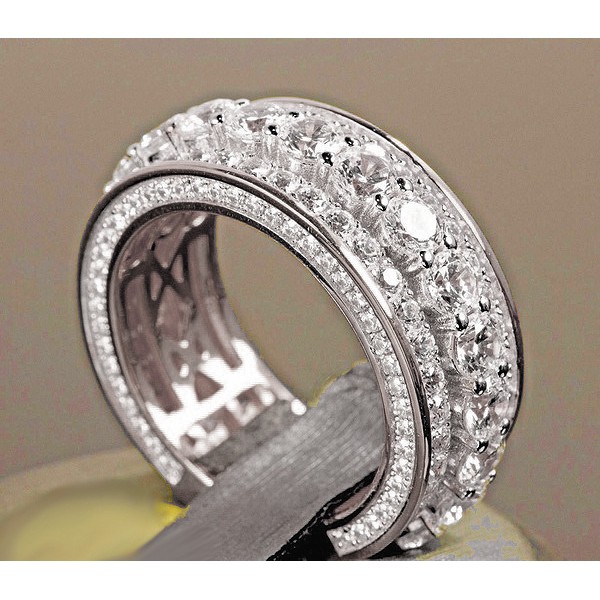 Nhẫn mạ vàng 14K đính đá thời trang sang trọng cho nữ