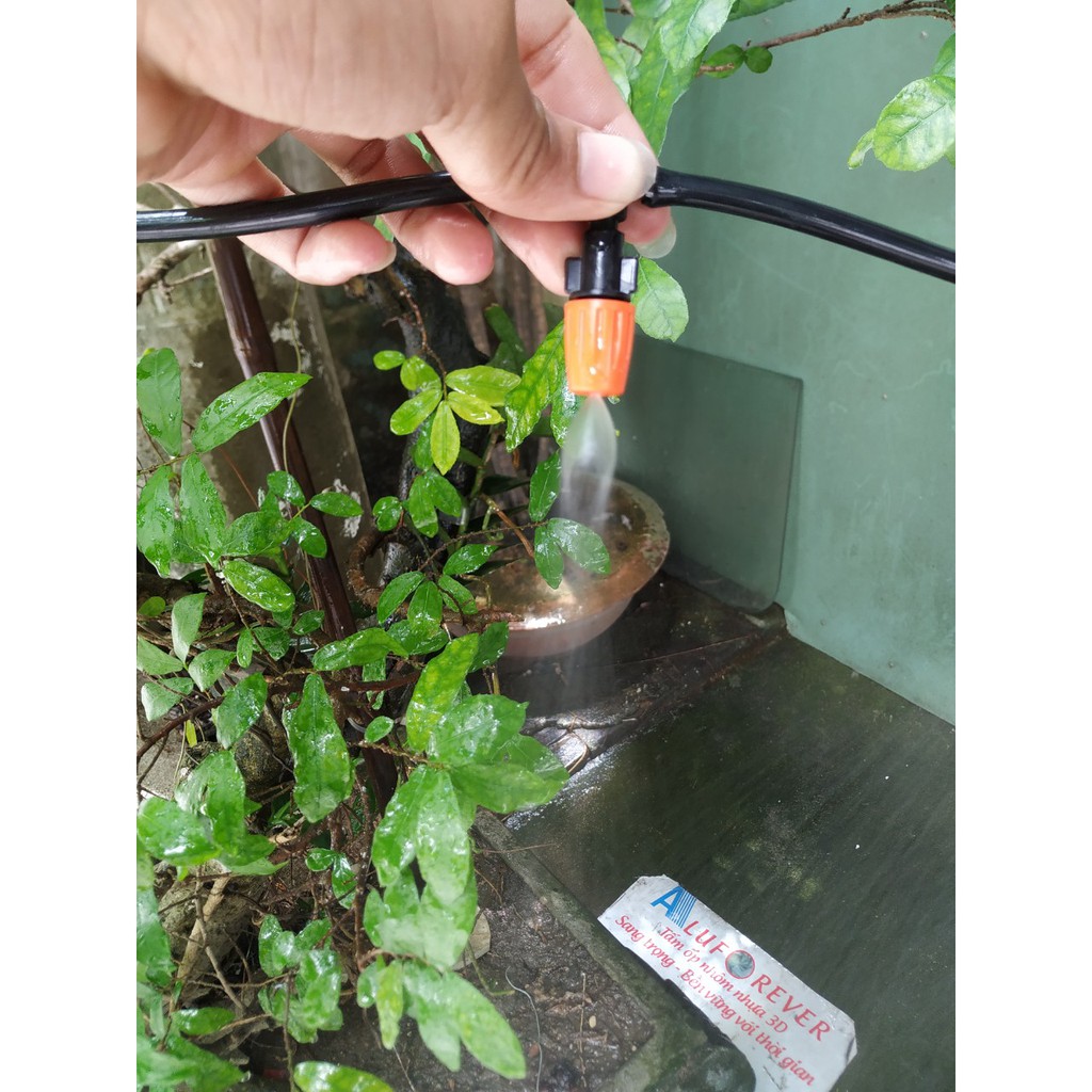 Bộ 12 vòi tưới phun sương và 15 m dây loại đẹp