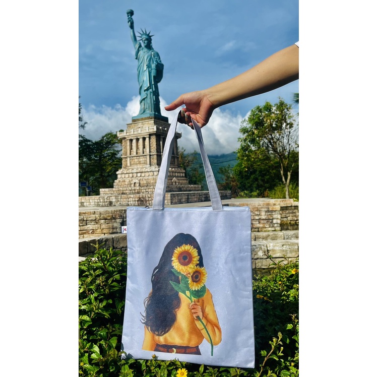 Túi tote cô gái chất liệu vải bố , vải canvas TL nhiều mẫu mã khách lựa chọn , phong cách basic cho cả nam và nữ