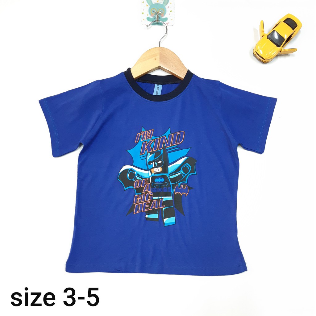 DG69-A-20- Áo ngắn tay bé trai, chất cotton, in hình nhiều màu, size lẻ, made in Việt Nam