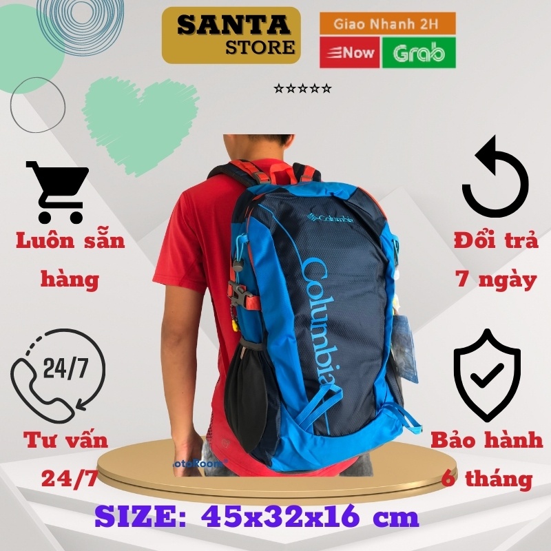 Balo du lịch nữ thời trang UA 30L Ba lô cặp đi học đi làm công sở có ngăn đựng laptop nhiều ngăn tiện ích SANTA STORE