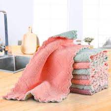 Sét 10 Khăn Lau Đa Năng 2 Mặt Viền Zic Zắc
