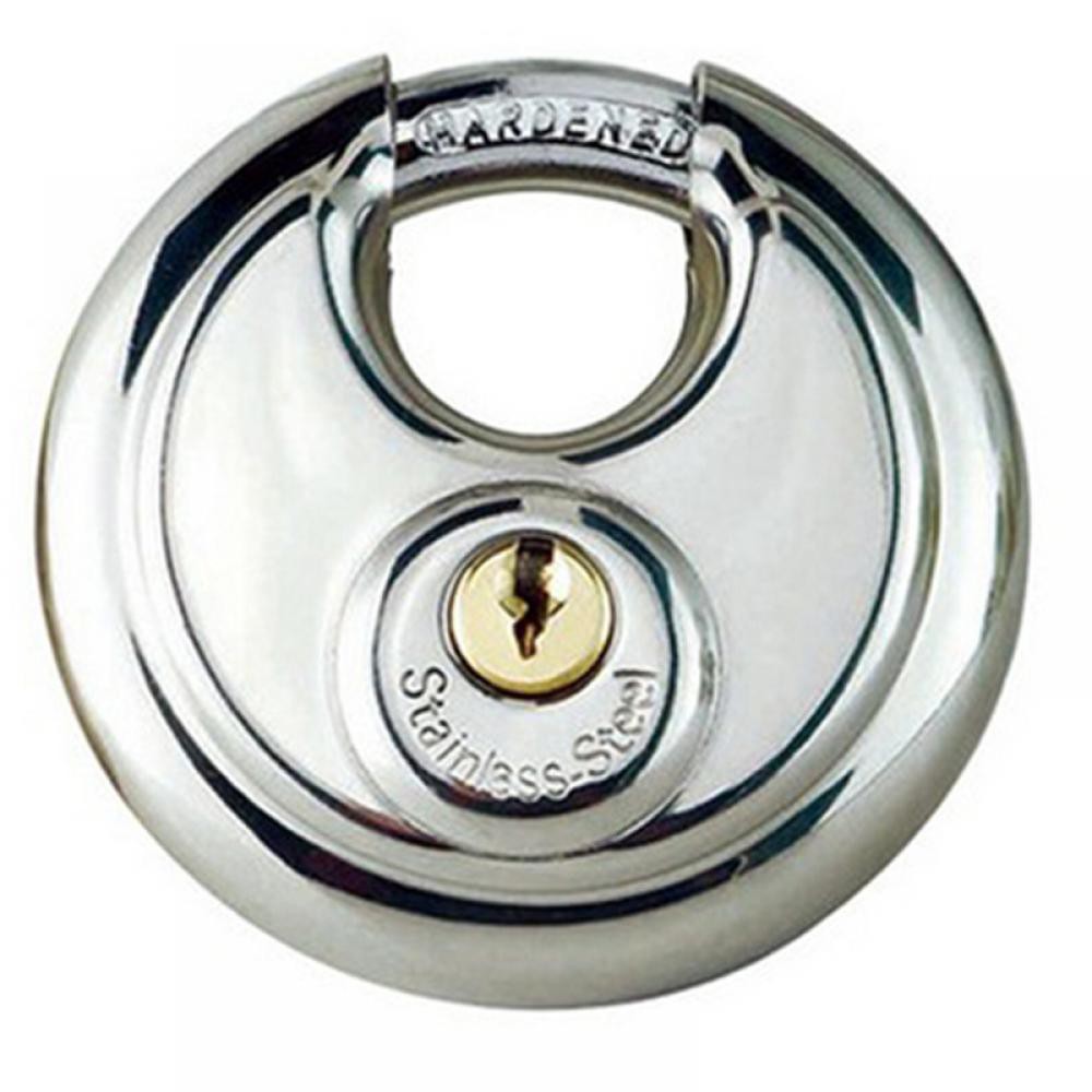 Ổ khóa dạng đĩa tròn bằng thép không gỉ và 2 chìa đi kèm