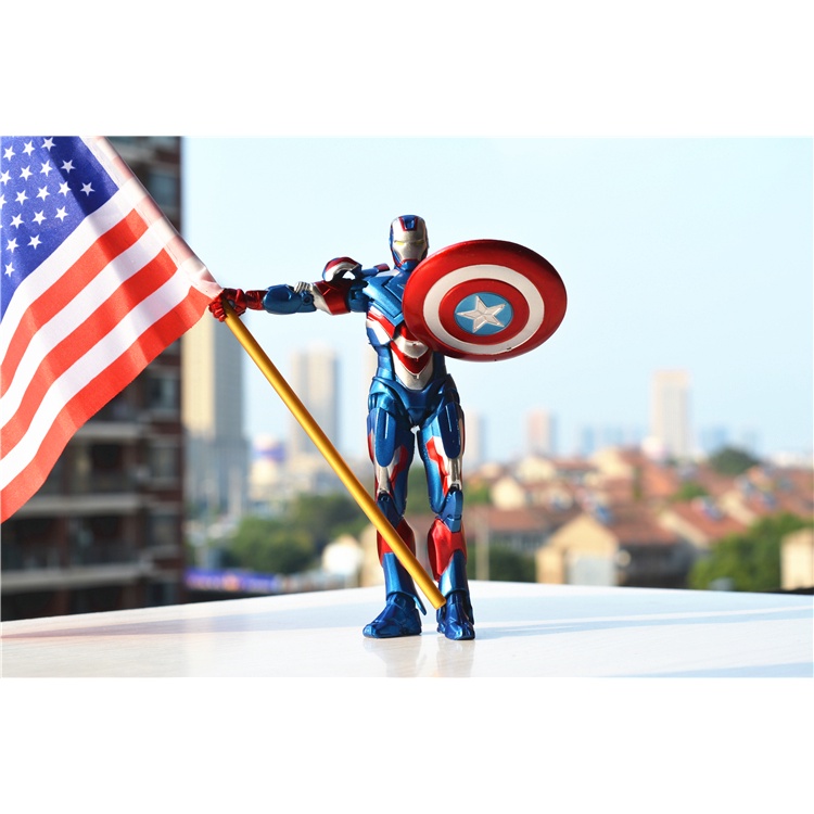 Mô hình đồ chơi nhân vật Iron man người sắt Patriot Tony Stark hãng Zd Toy - Avengers, infinity war