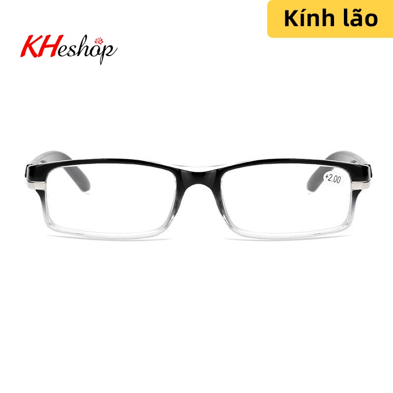 Kính đọc báo,kính lão cho nam nữ chống ánh sáng xanh,hàng nhập khẩu Nhật Bản, gọng vuông bằng nhựa thông siêu bền mã 020