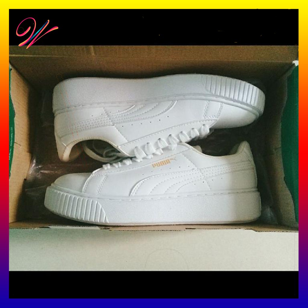 [Mã FAGREEN245 giảm tới 30K đơn 99K] giày Puma trắng chữ vàng mới | BigBuy360 - bigbuy360.vn
