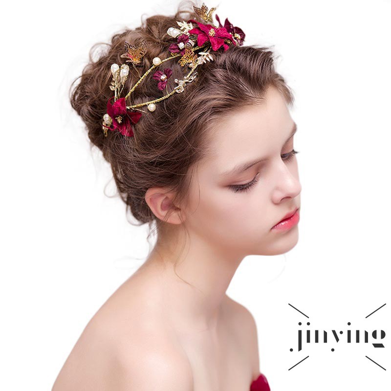 GETNOIVAS Cài tóc đính đá thời trang thanh lịch dành cho nữ