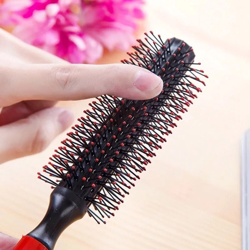 Lược uốn tóc hình tròn tiện dụng O3L7 Q7W4
