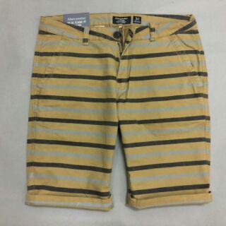 QUẦN SHORT NAM SỌC KAKI