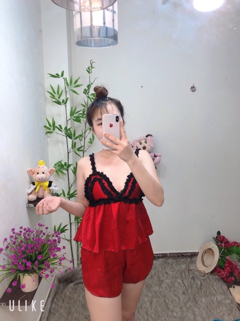 [SALE 30%] Đồ ngủ sexy bèo lụa mút ngực | BigBuy360 - bigbuy360.vn