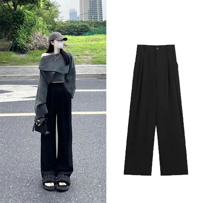 Áo Sweater Dệt Kim Dáng Suông Thời Trang Thu Đông Cá Tính
