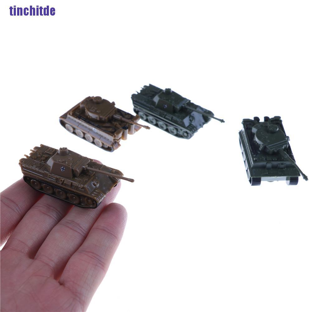 [Tinchitde] 4D Sand Table Plastic Tiger Tanks Toy 1:144 World War Ii Germany Panther Tank [Tin]