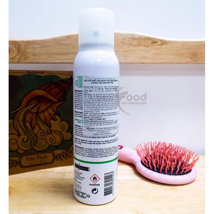 Dầu Gội Khô Giúp Làm Sạch Tóc Dollania Dry Shampoo 150ml