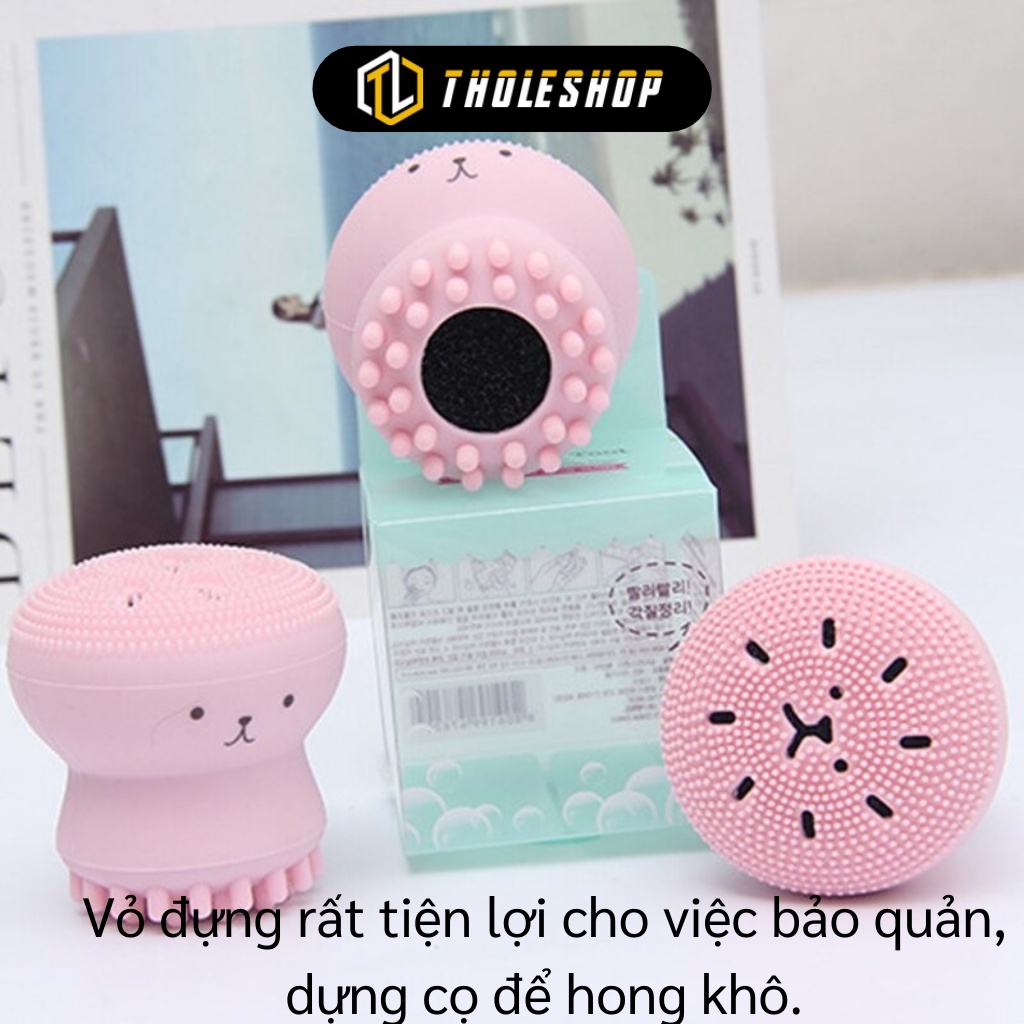 Cọ rửa mặt - Cọ Massage Kiểu Dáng Bạch Tuộc Độc Đáo Sạch Siêu Tiện Lợi 3390