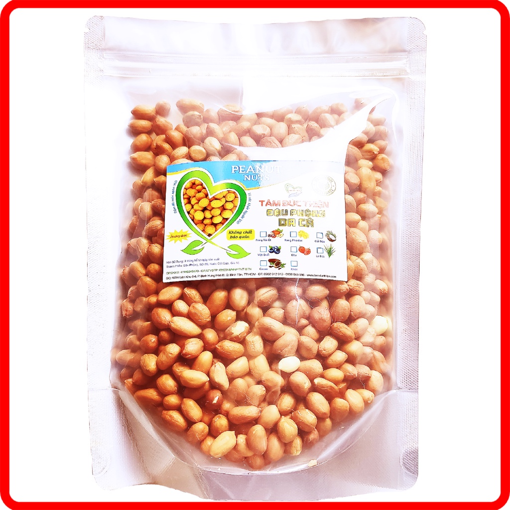 Combo 1KG Đậu Phộng Sống Chưa Chế Biến Loại 1 Tâm Đức Thiện Nguyên Liệu Cao Cấp Đóng Gói Túi Zip ( 2 Túi x 500GR)