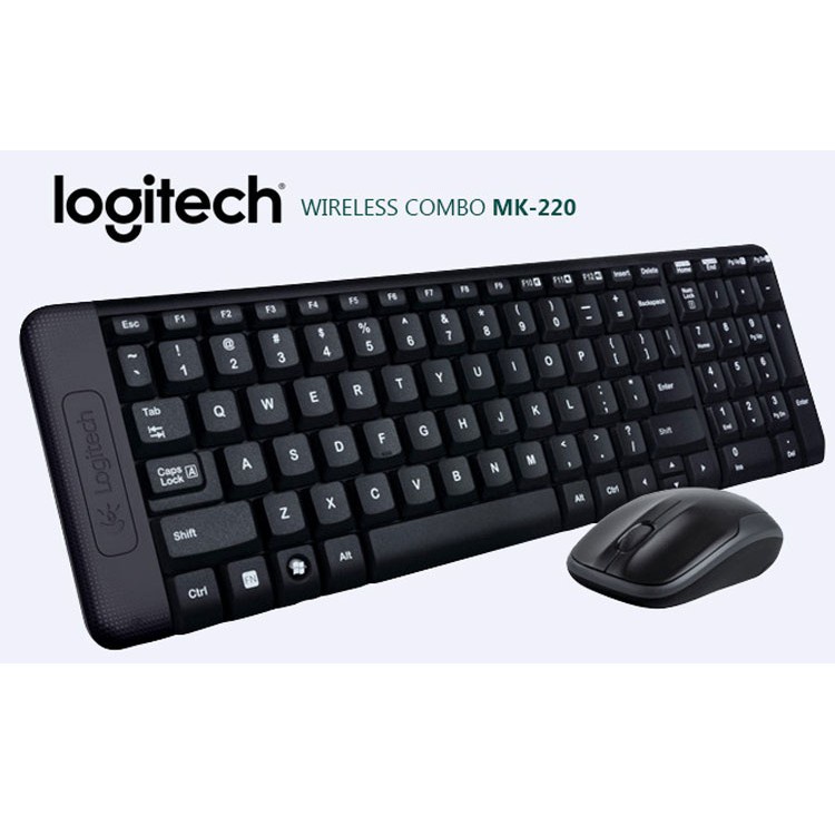 Bộ phím chuột không dây Logitech MK220 thuận tiện sử dụng