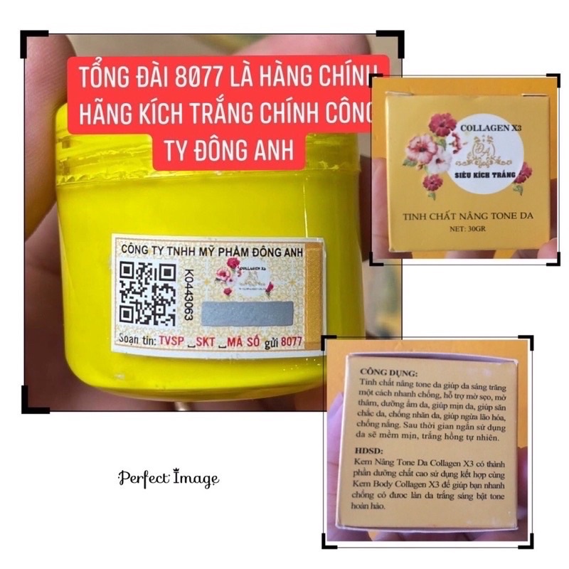 [CAM KẾT CHÍNH HÃNG] Kích trắng COLLAGEN X3