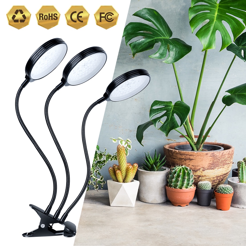 MIWAT Đèn LED USB Quang Phổ Đầy Đủ Đèn Sinh Trưởng Thực Vật DC5V Đèn Kẹp Để Bàn 15W 30W 45W 60W Đèn Thực Vật Cho Cây Hoa Hộp Nuôi Trồng