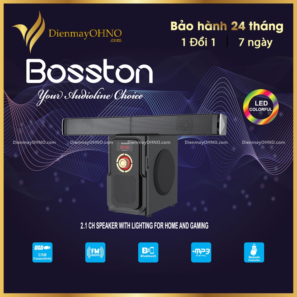 Loa Máy Tính Để Bàn Bosston T4000 Chính Hãng Loa Vi Tính PC Bluetooth Bosston Bass mạnh Công Suất Lớn - Điện Máy OHNO