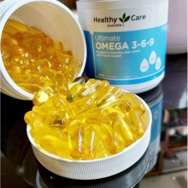 Viên uống dầu cá Omega 3 Fish Oil 1000mg Healthy Care Úc