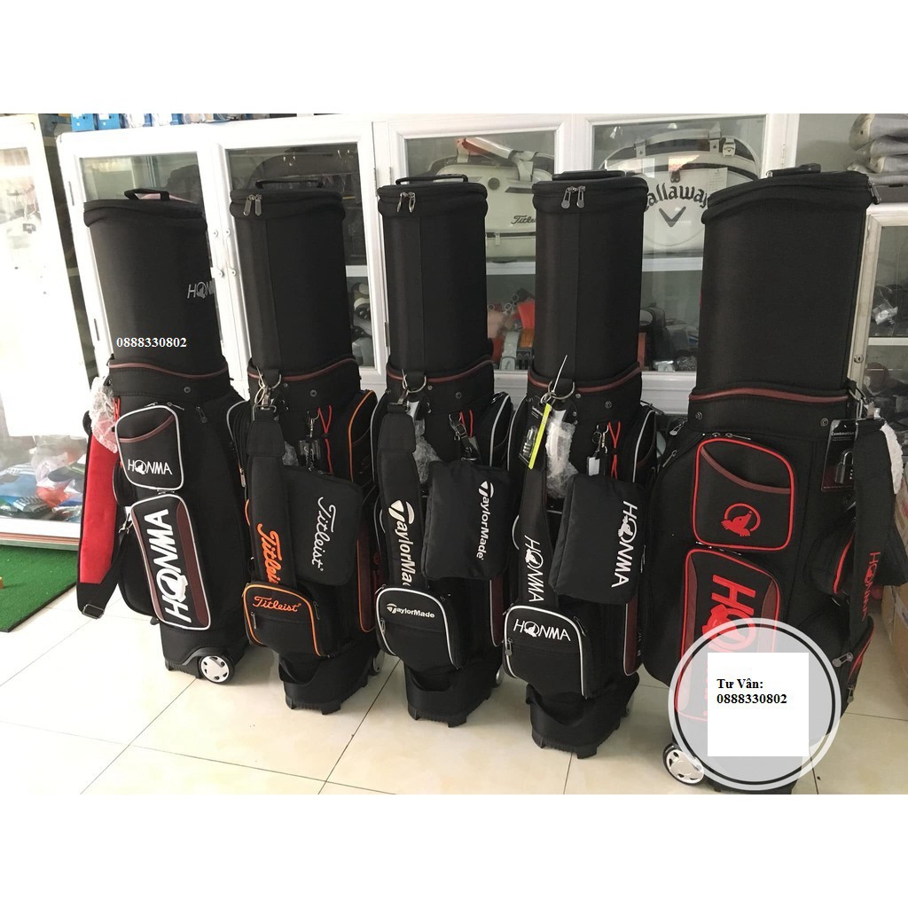 [ GIÁ SẬP SÀN ] Túi đựng gậy golf bánh xe XXIO, Titleist, Taylormade, Honma [ GOLF BÁN BUÔN ]