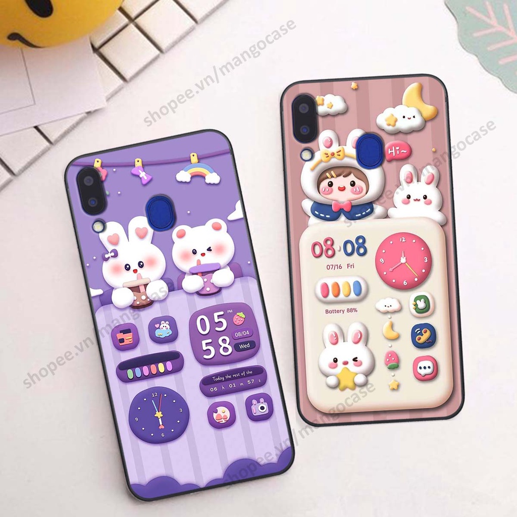 Ốp lưng Samsung M20 / M30 hình gấu, thỏ, đồng hồ cute dễ thương