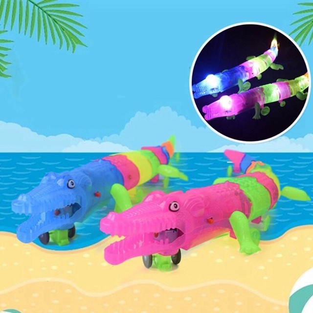 (CÓ ĐÈN, NHẠC) Đồ Chơi Cá Sâu Bơi Phát Sáng Hát Nhạc Baby Shark Dành Cho Bé