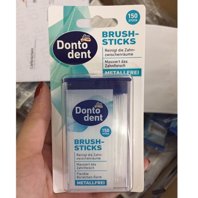 Tăm Nha Khoa Dm Dontodent Zahnseide - Sticks 150 Cái/Gói Đức