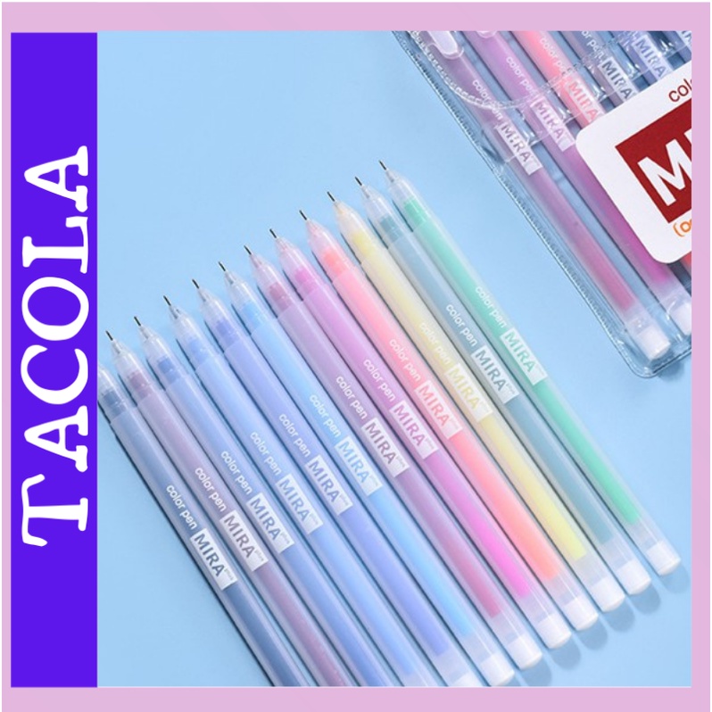 Bút mực gel Mira cute, bút viết calligraphy ngòi 0.5mm nhiều màu dễ thương BM01