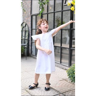 Váy Zara trắng bé gái