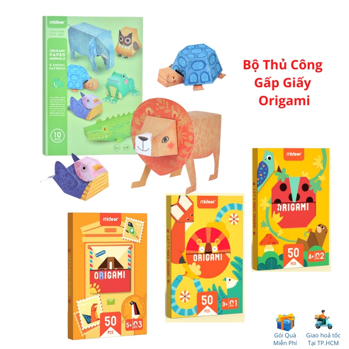 Đồ Chơi Gấp Giấy Thủ Công Origami Mideer - Cho Bé Từ 3 Tuổi Luyện Tay Khéo Léo