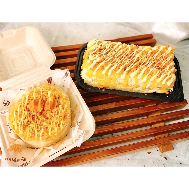 Bông lan trứng muối siêu sốt hộp dài