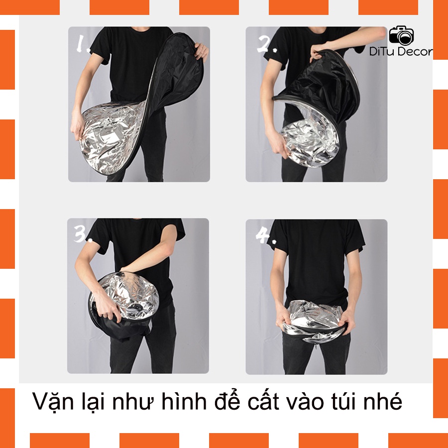 Tấm hắt sáng chụp ảnh, tấm hắt sáng mini vàng, bạc đầy đủ kích thước - DiTu Decor