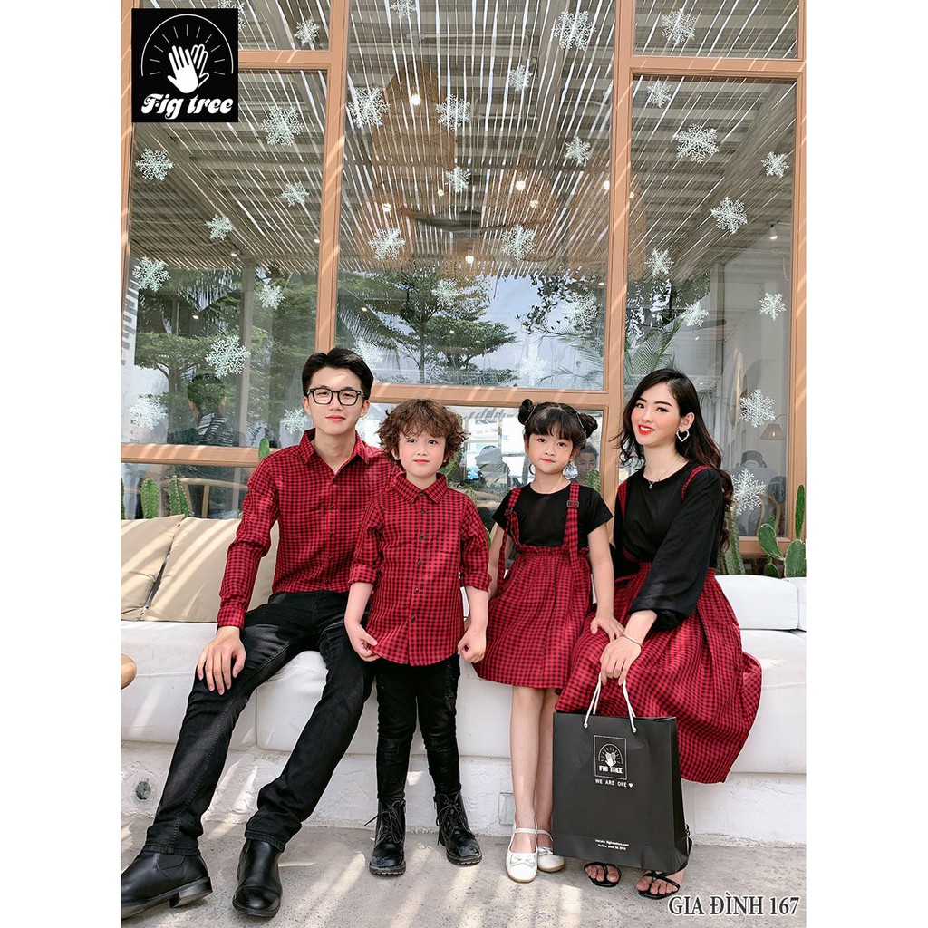 ĐỒNG PHỤC GIA ĐÌNH ĐÓN TẾT 2021 SẮC ĐỎ MAY MẮN (FULL SIZE - MÃ 167)