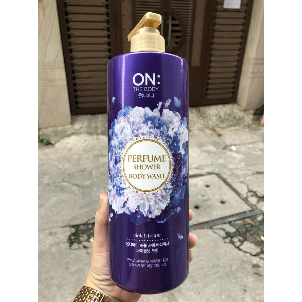 Sữa Tắm On The Body VIOLET DREAM - Sữa Tắm Nước Hoa Chai 1L (Tím)