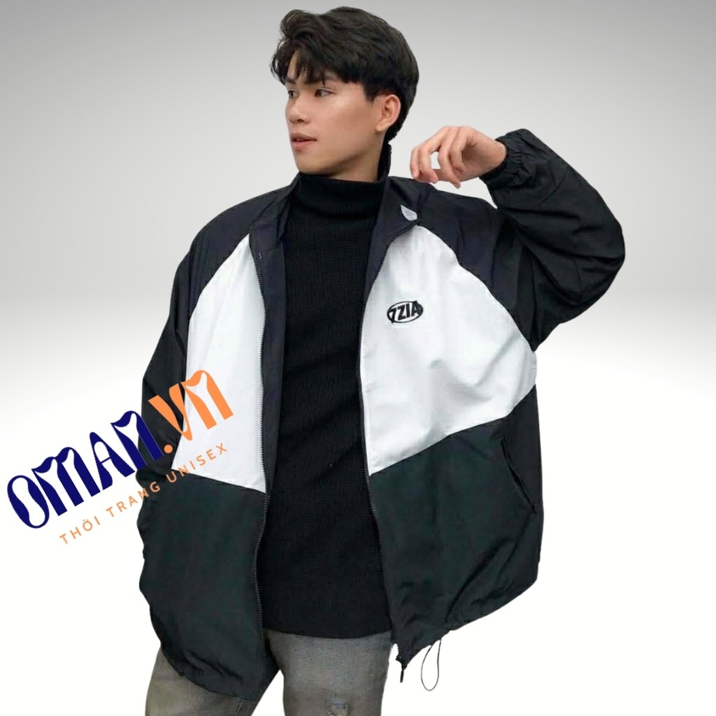 Áo khoác dù 7ZIA nam nữ form rộng Unisex 2 lớp Chống Nắng Siêu Hot ulzzang Jacket Bomber Oman