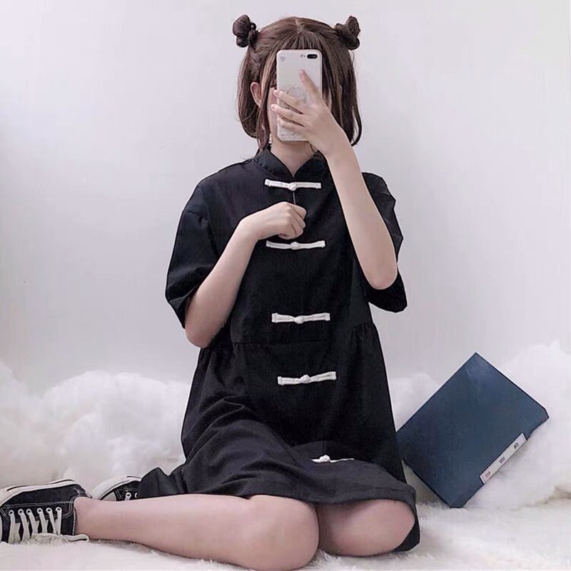 Đầm Babydoll Phong Cách Trung Hoa 40-70kg