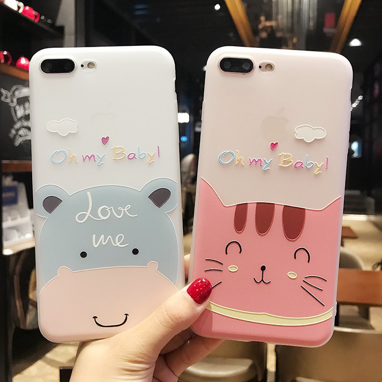 Ốp lưng iphone Oh My Baby TPU trơn dẻo mềm 5/5s/6/6plus/6s/6splus/7/7plus/8/8plus/x/xr/xs/11/12/pro/max/plus/promax | BigBuy360 - bigbuy360.vn