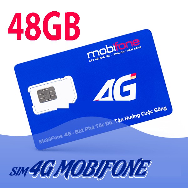 Sim Mobifone MDT250A Chuẩn 4G Hỗ Trợ 3G Khuyến Mãi Dùng Gói Cước 1 Năm Free Tặng 48GB/Năm Tốc Độ Cao