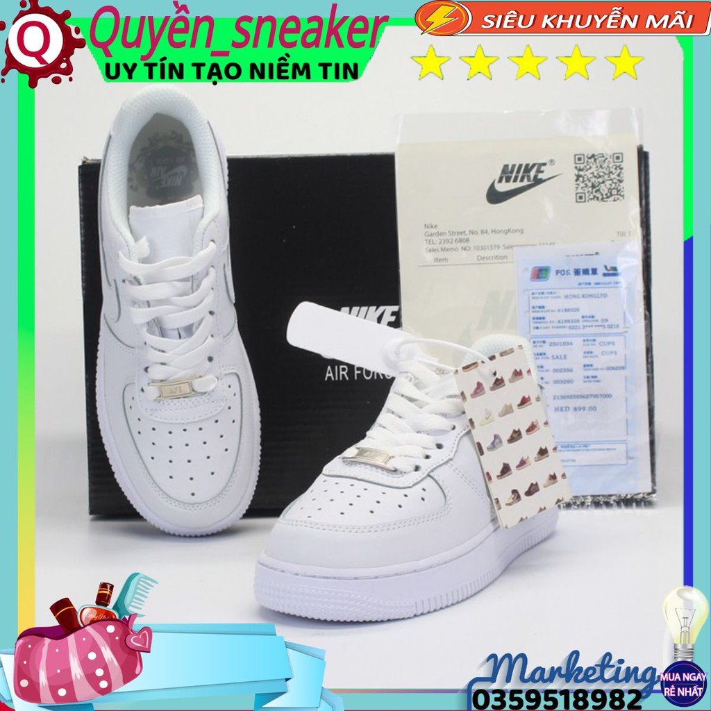 [FREE SHIP]🔥Giày thể thao sneaker 𝐍𝐈𝐊𝐄 AF1 trắng full box 1.1 NTT1 Quyền_Sneaker