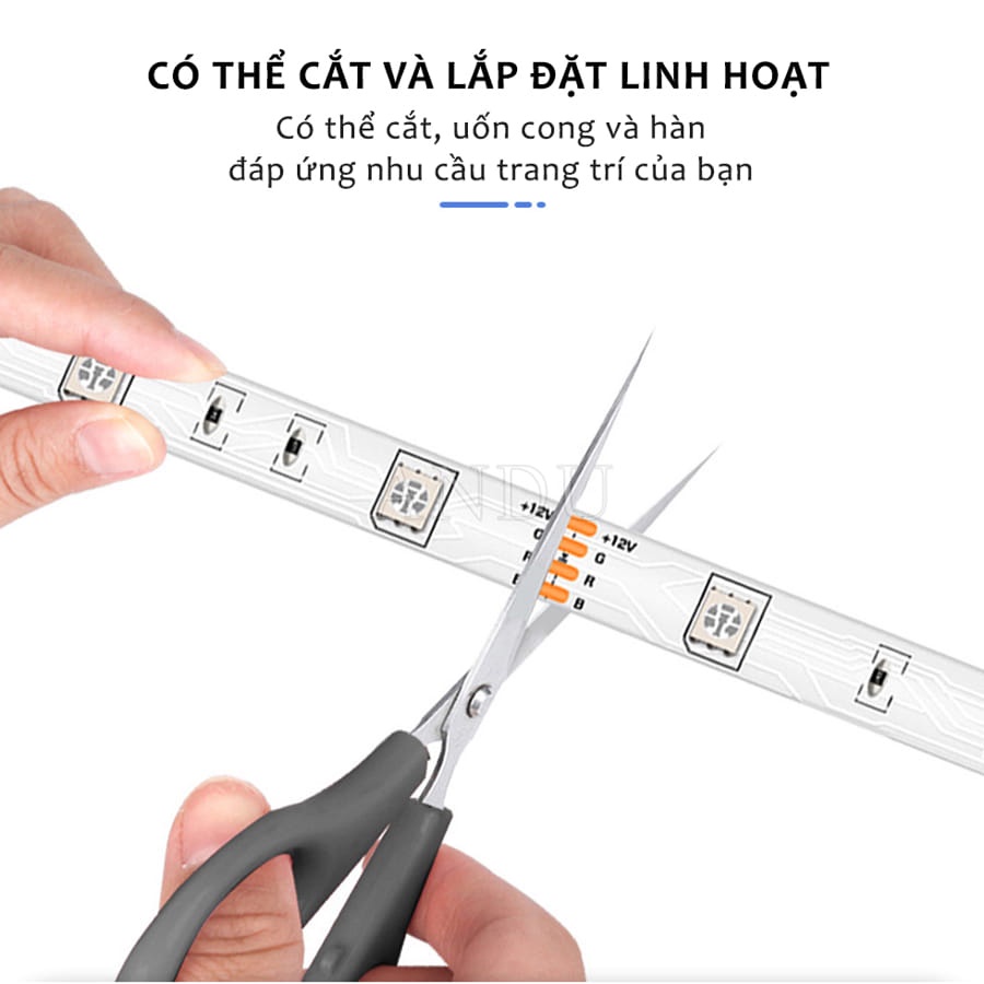 Đèn Led Tiktok 5M Mix Đổi Màu RGB Quay Video Cuốn Hút Triệu View,  Đèn Trang Trí Phòng Ngủ Bàn Làm Việc