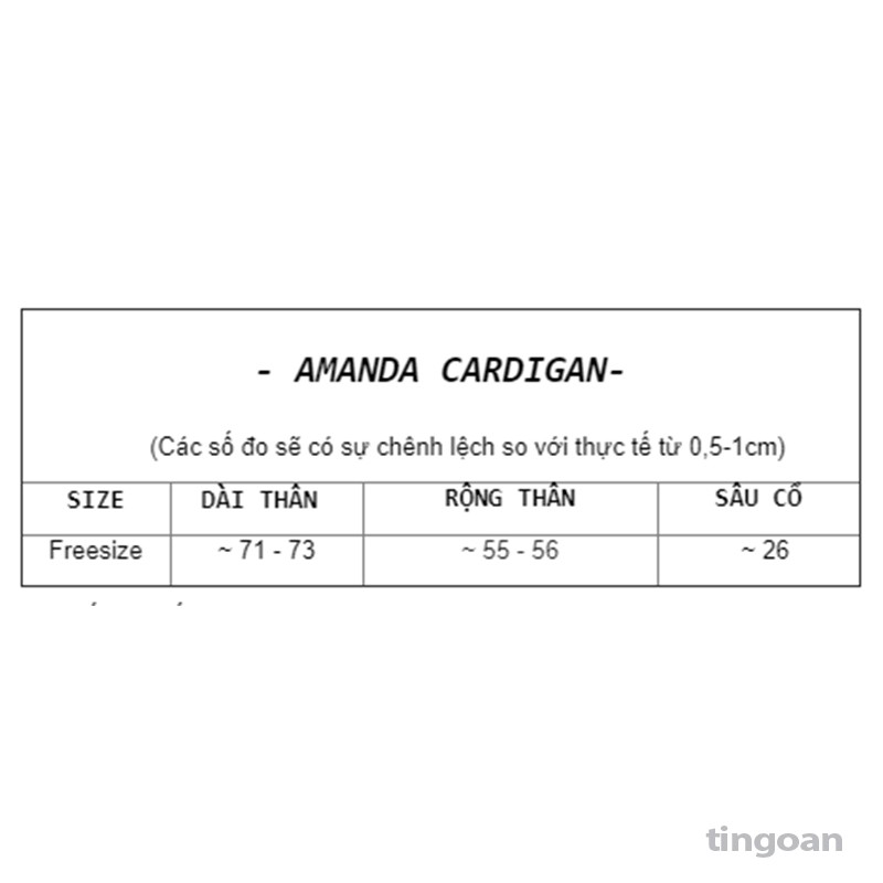 Áo khoác len cardigan đen viền nâu tingoan AMANDA CARDIGAN/BL | BigBuy360 - bigbuy360.vn