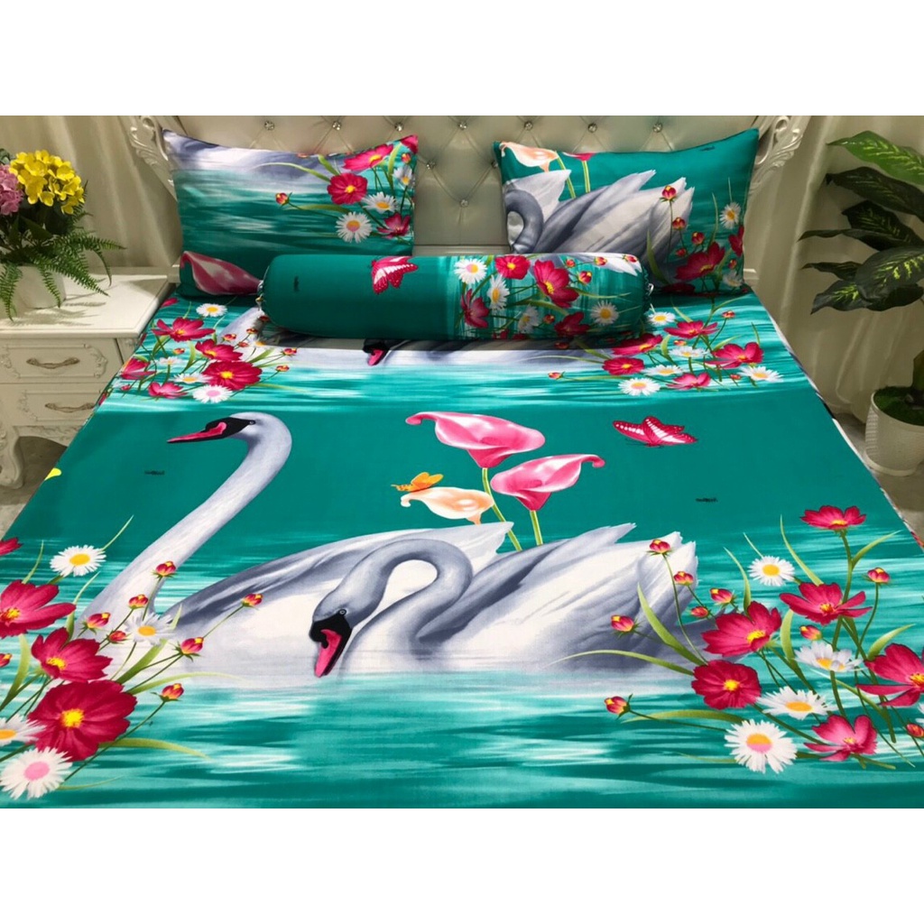 Combo 2 bộ ga Thun Hàn Quốc 3D 4 món | BigBuy360 - bigbuy360.vn