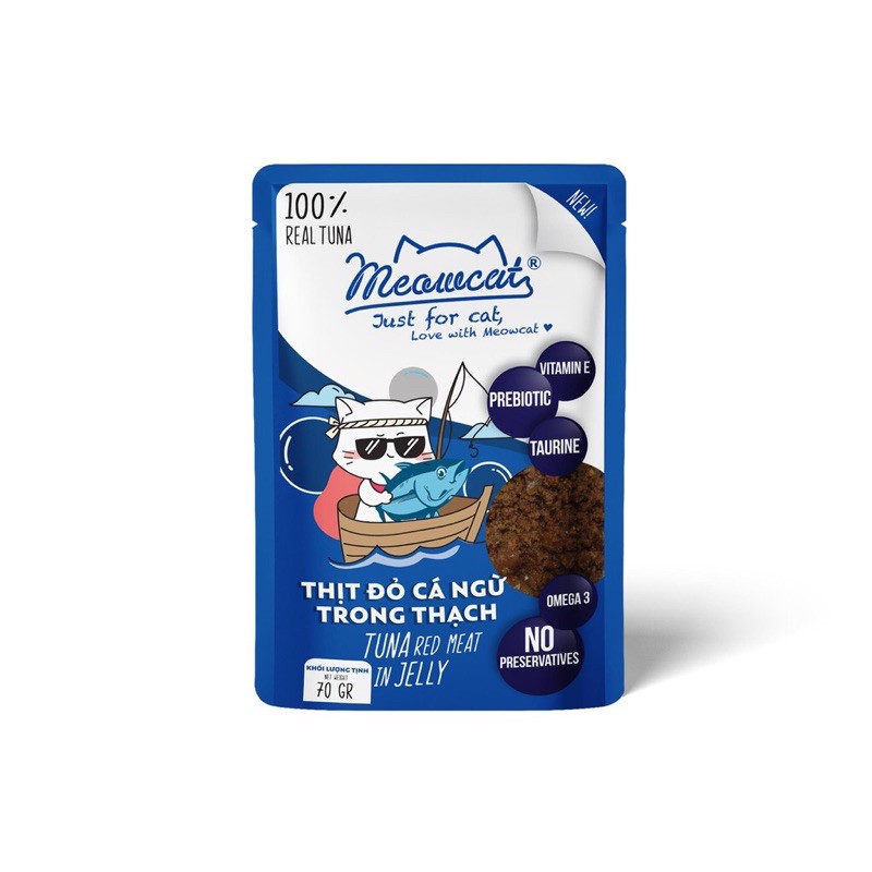 Pate Meowcat 70gr có 4 vị dành cho mèo  freeship