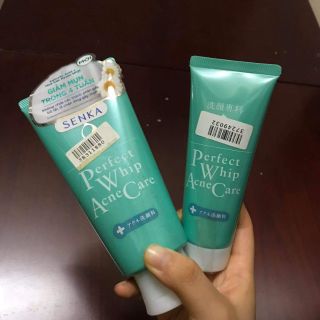 Combo 2 chai Sữa rửa mặt Senka Perfect Whip Dành cho da mụn