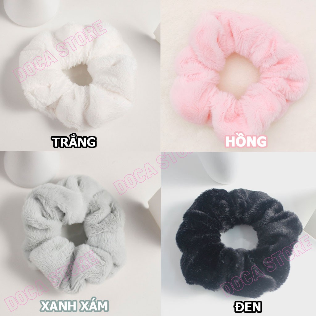 Dây buộc tóc scrunchies lông nhung siêu mềm CT101